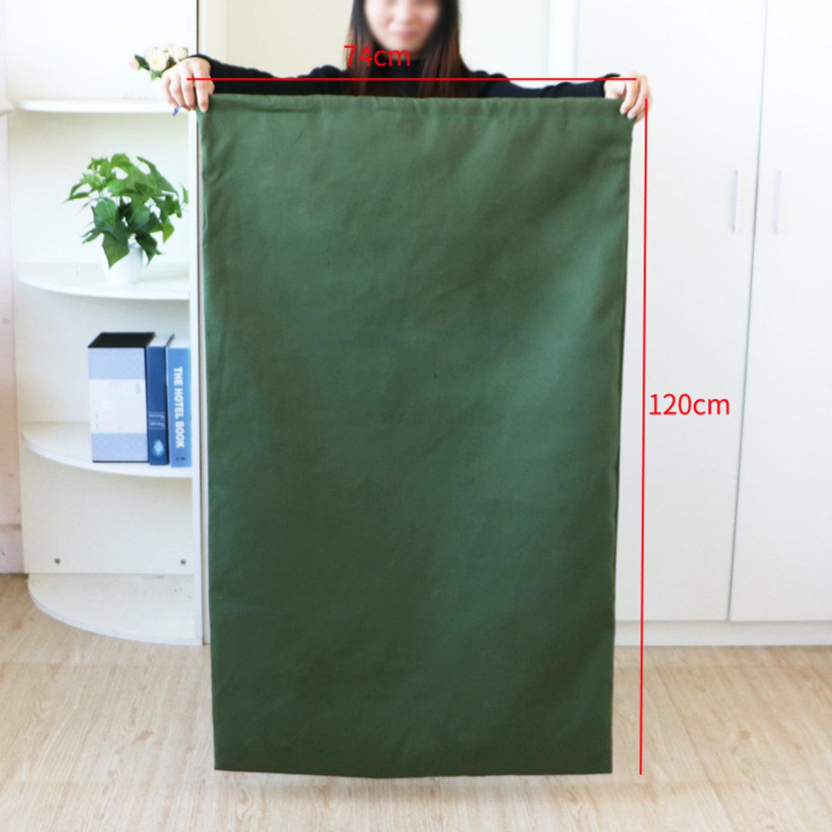 Canvas Drawstring Large Bag White - Image 4