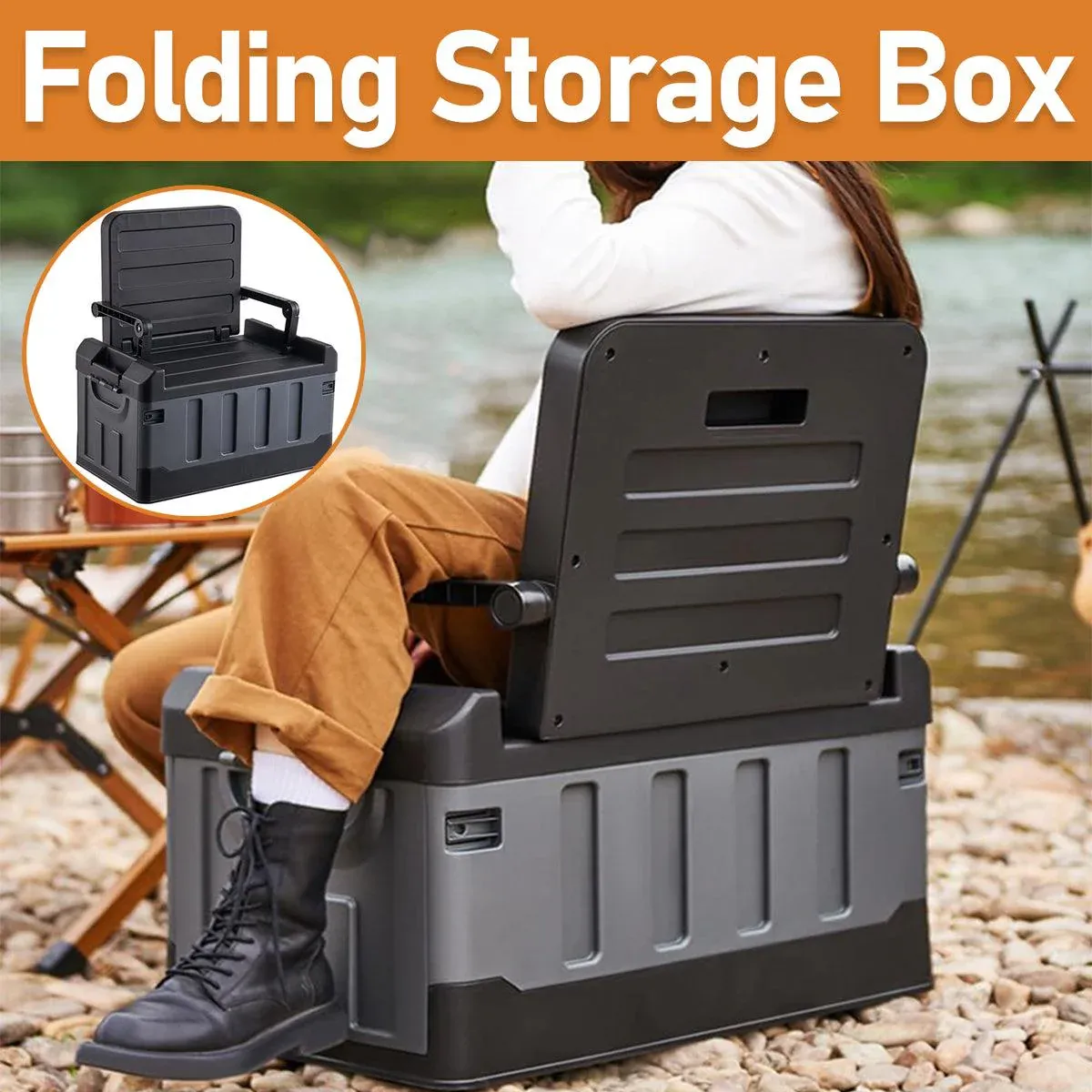 Folding Storage Box Large Capacity Organizer