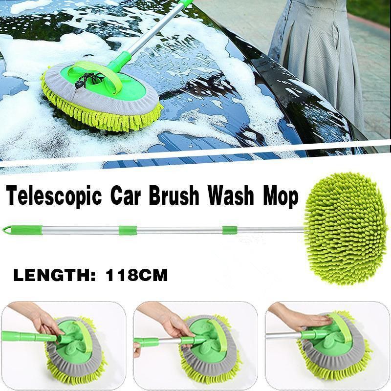 Telescopic Car Brush Wash Soft Care Mop Vehicle Cleaning Adjustable - Image 2