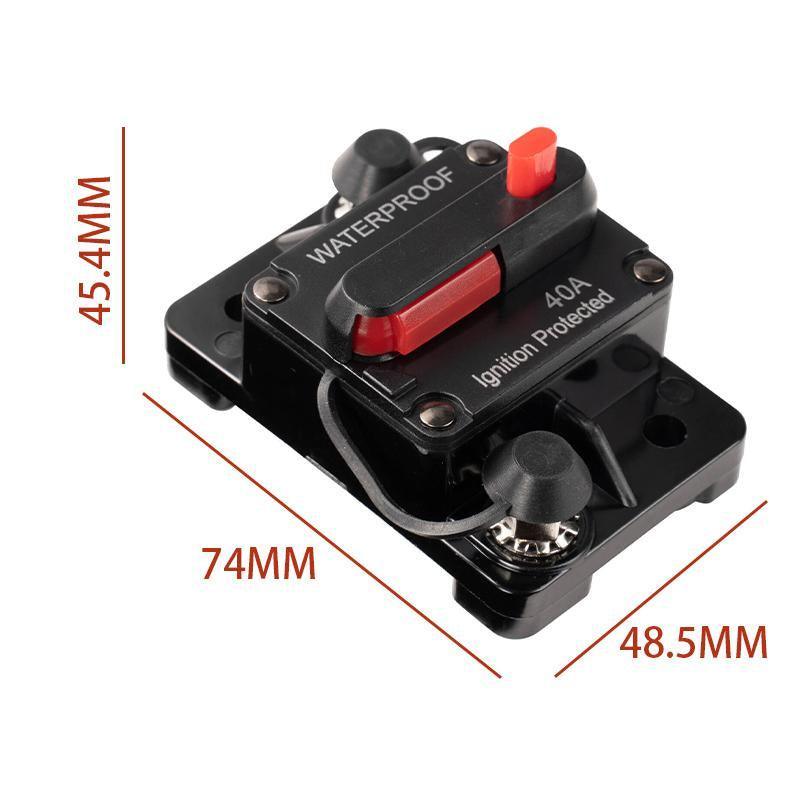 Waterproof Car Circuit Breaker Fuse Reset 60A - Image 3