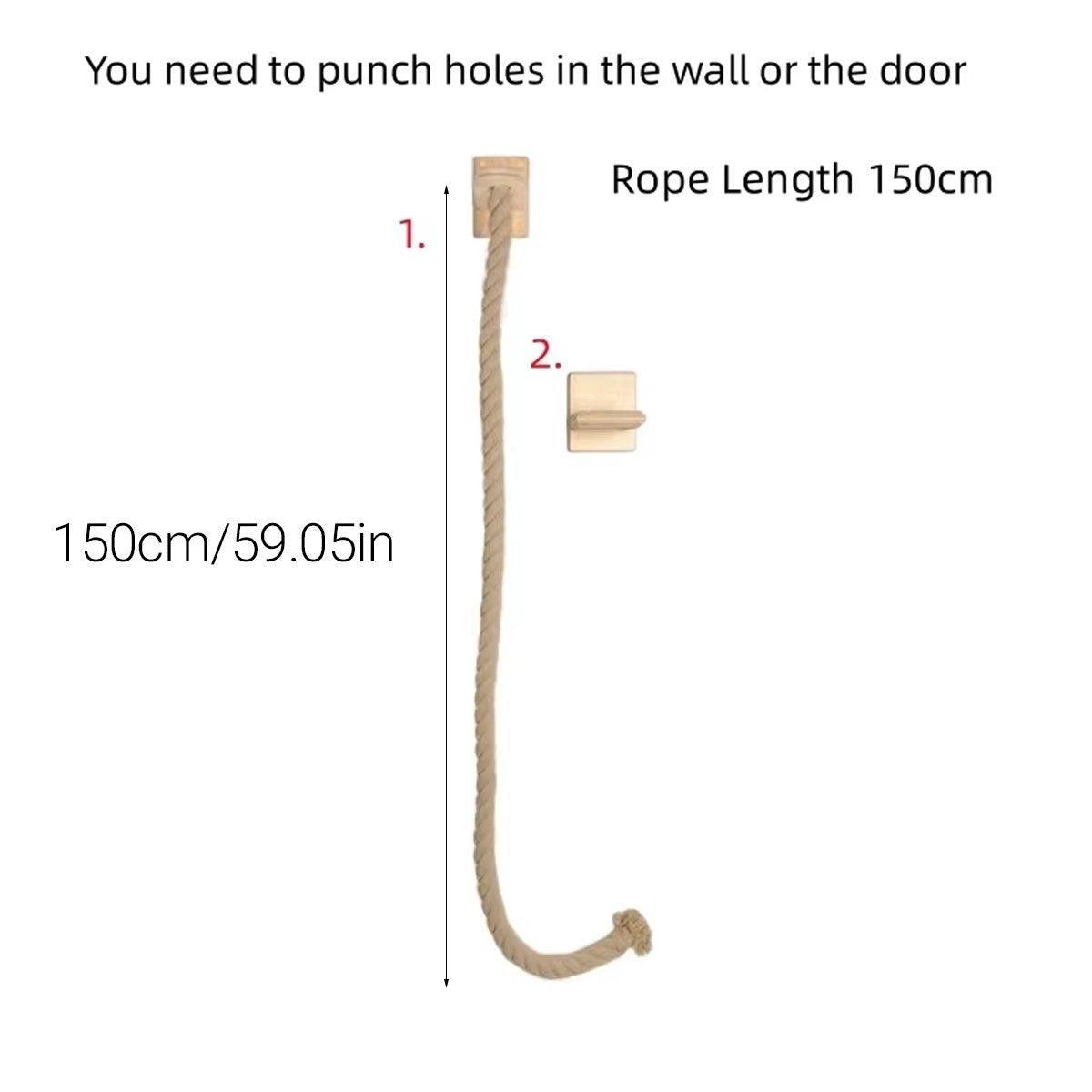 Cat Climbing Frame Rope Leash Platform - Image 3