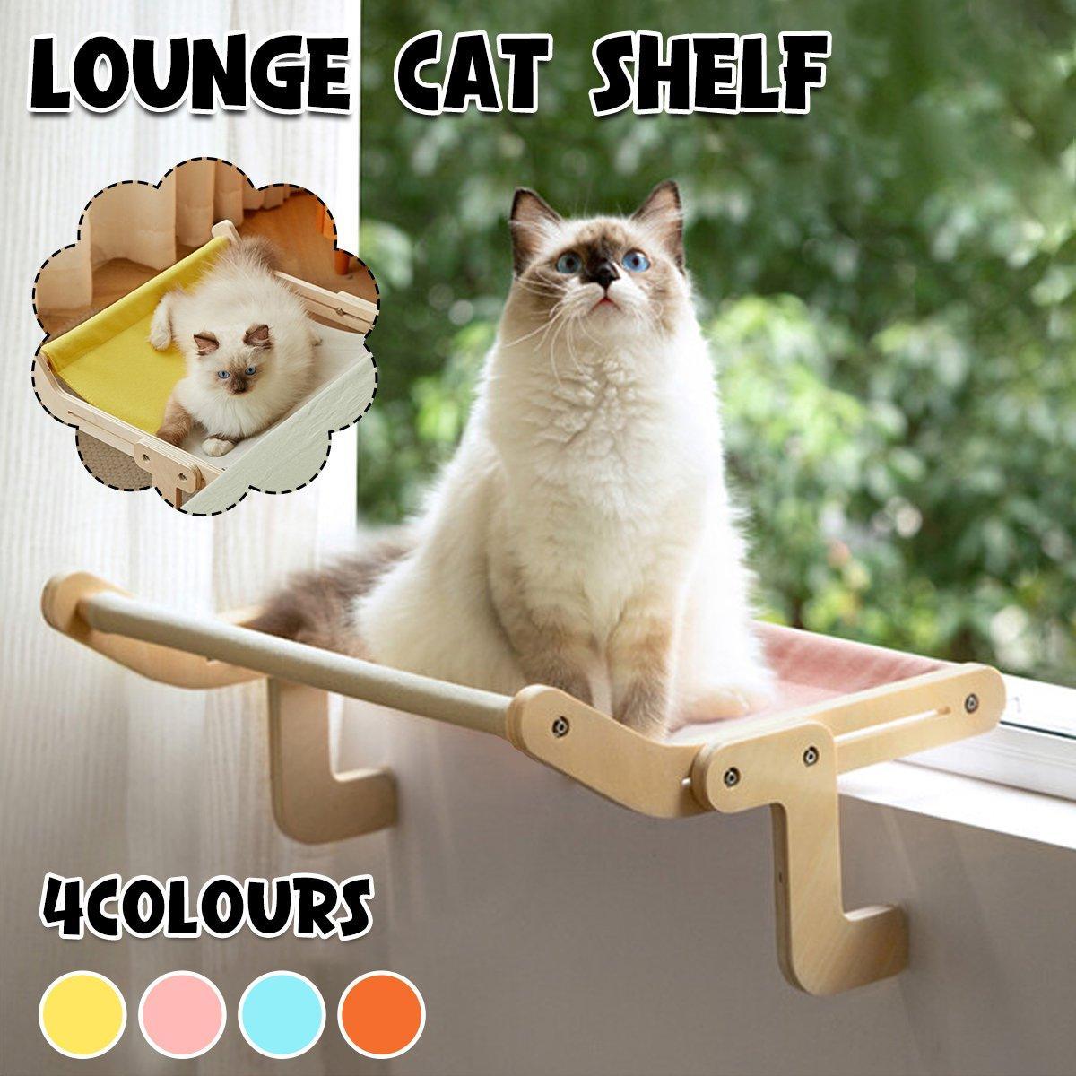 Window Hanging Cat Hammock Grey Blue