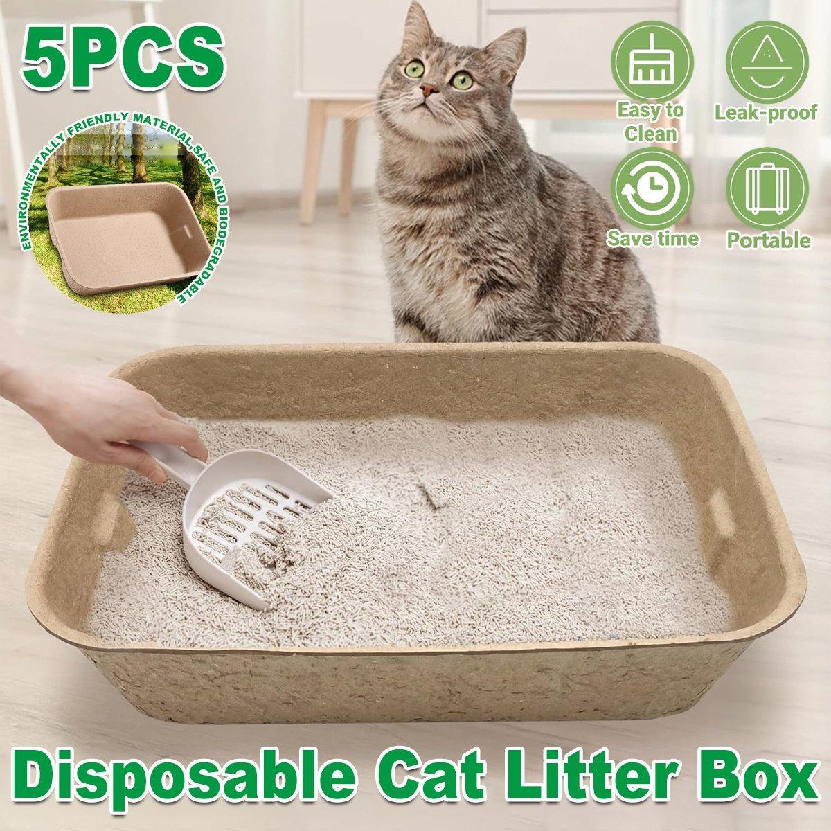 5pcs Disposable Cat Litter Pan
