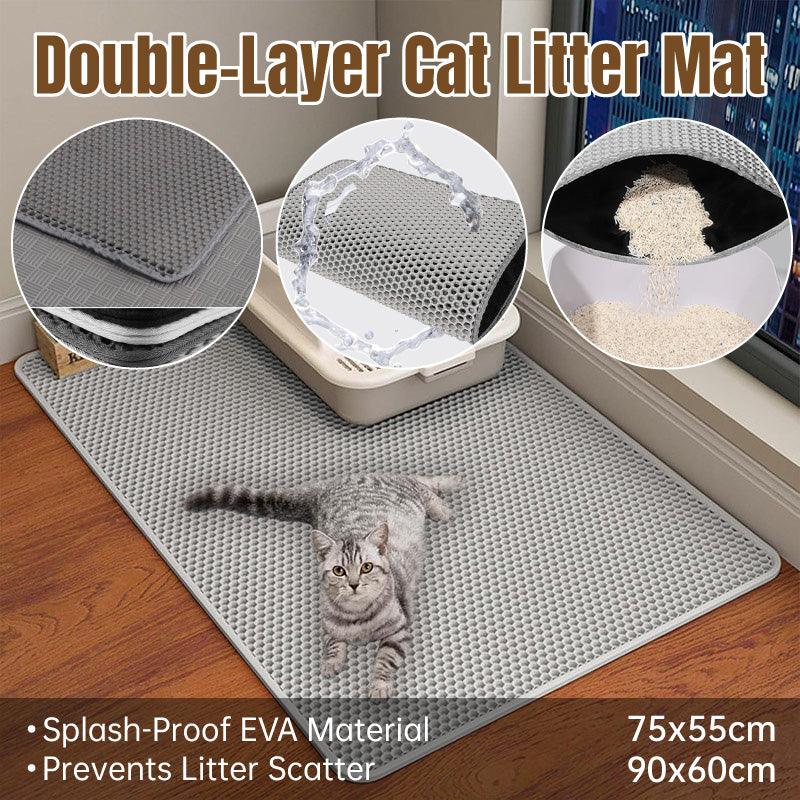 Large Double Layer Litter Mat 90x60cm