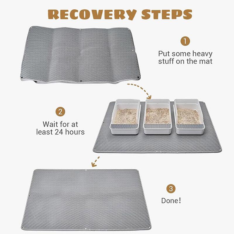 Large Double Layer Litter Mat 90x60cm - Image 5