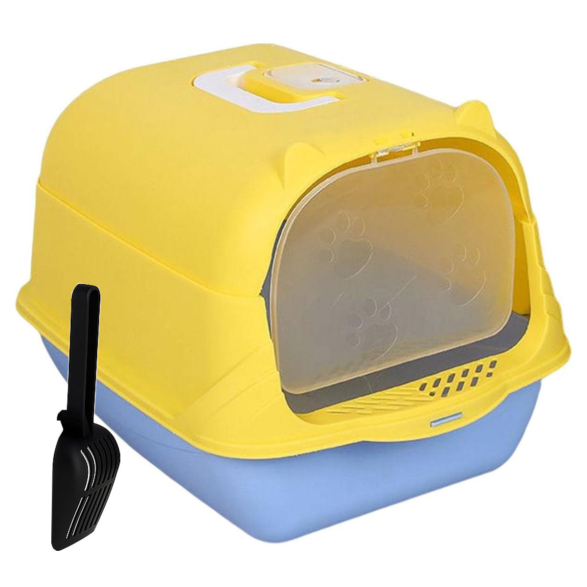 Enclosed Cat Litter Box Purple - Image 6