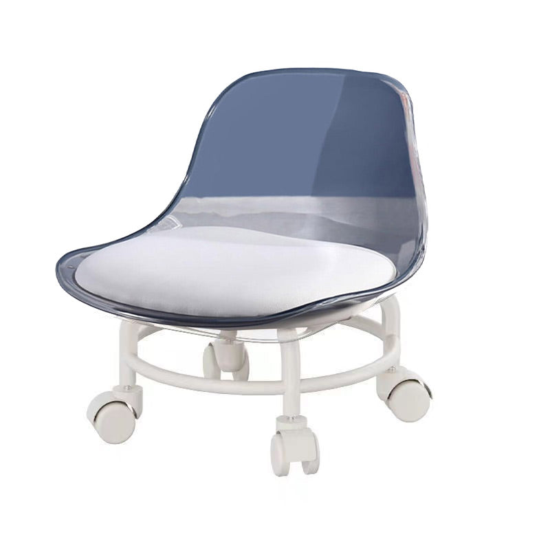 Stool with Universal Wheels Pink - Image 8