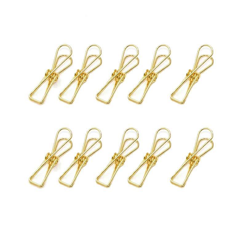 10X Spring Paperclips 33mm Rose Gold - Image 8