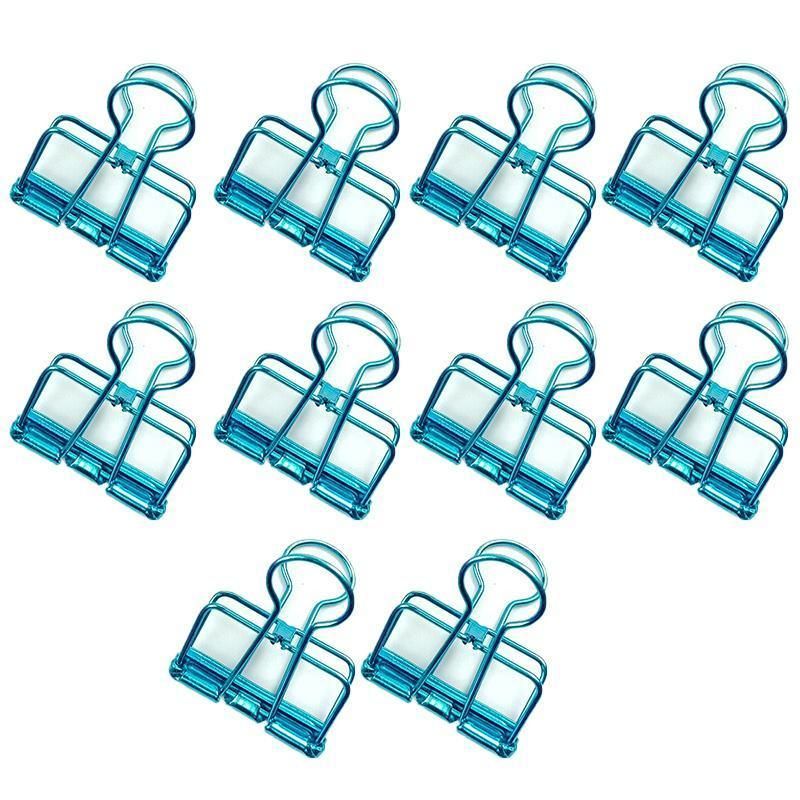 Solid Color Swallowtail Metal Bookmark Clip Blue
