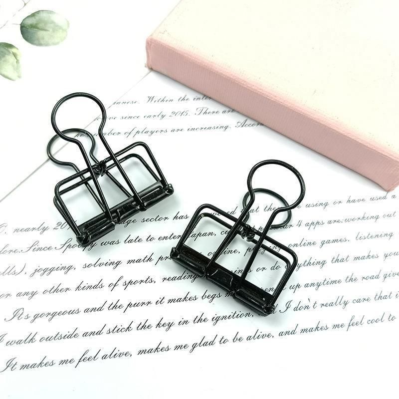Solid Color Swallowtail Metal Bookmark Clip Blue - Image 12