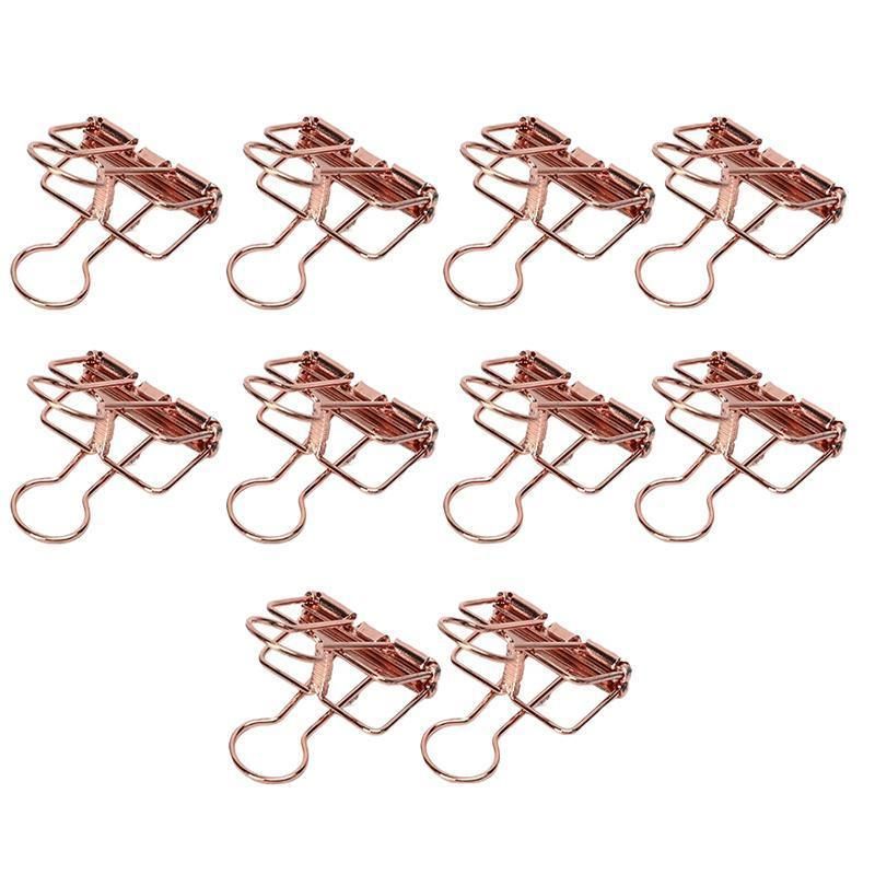 Solid Color Swallowtail Metal Bookmark Clip Rose Gold