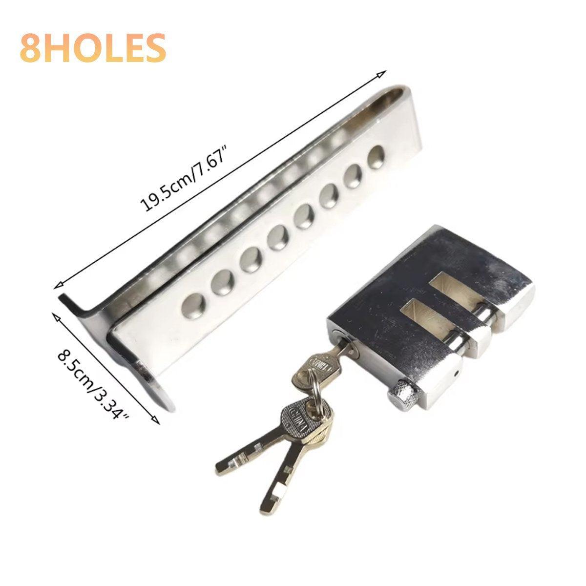 Universal Car Anti-Theft Clutch Throttle Brake Lock 9 Holes - Image 3