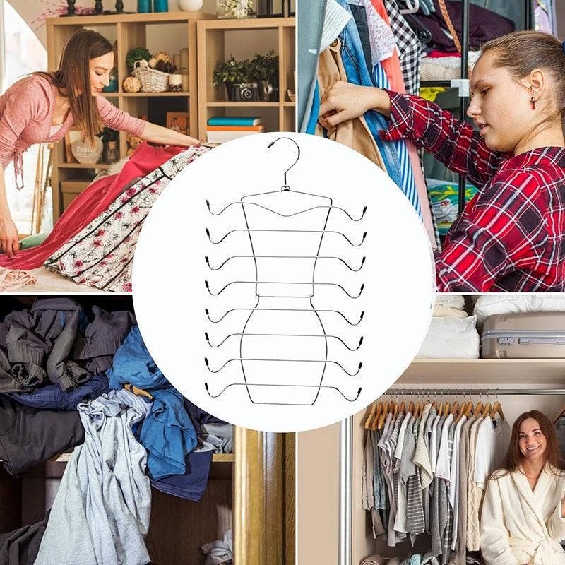 2pcs 8 Tier Metal Clothes Hanger - Image 4