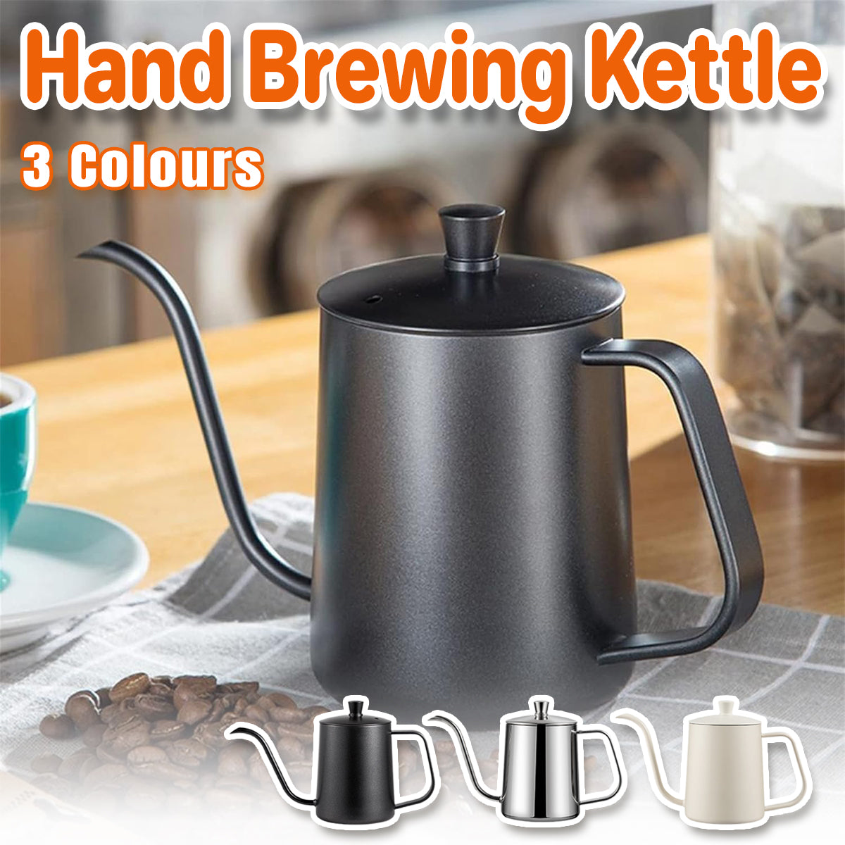 Hand Drip Coffee Pot Black