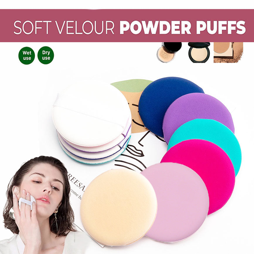 Air Cushion Puff Powder Foundation Makeup Sponge Rose Red