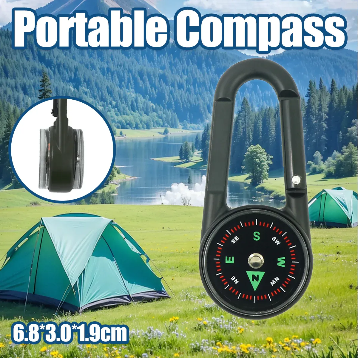 Compass Double Sided Portable Hiking
