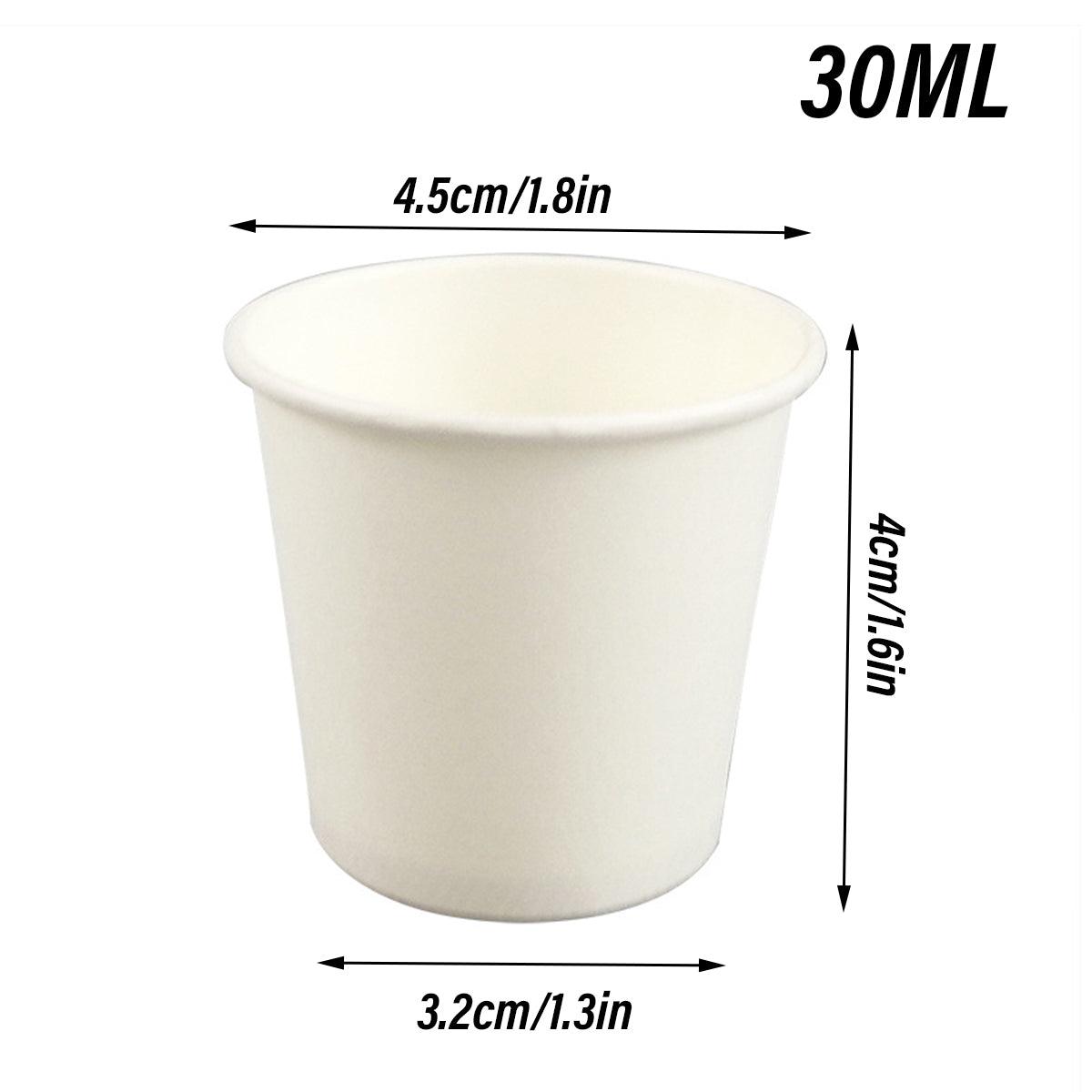 Small Paper Tasting Cups 100pcs White - Image 3