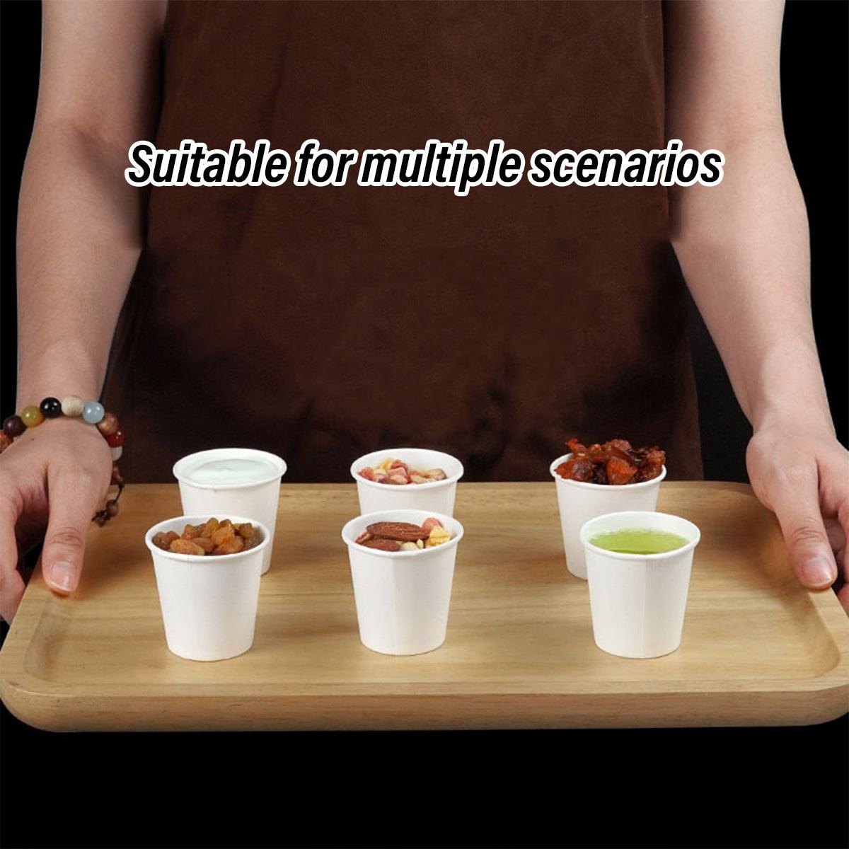 Small Paper Tasting Cups 100pcs White - Image 4