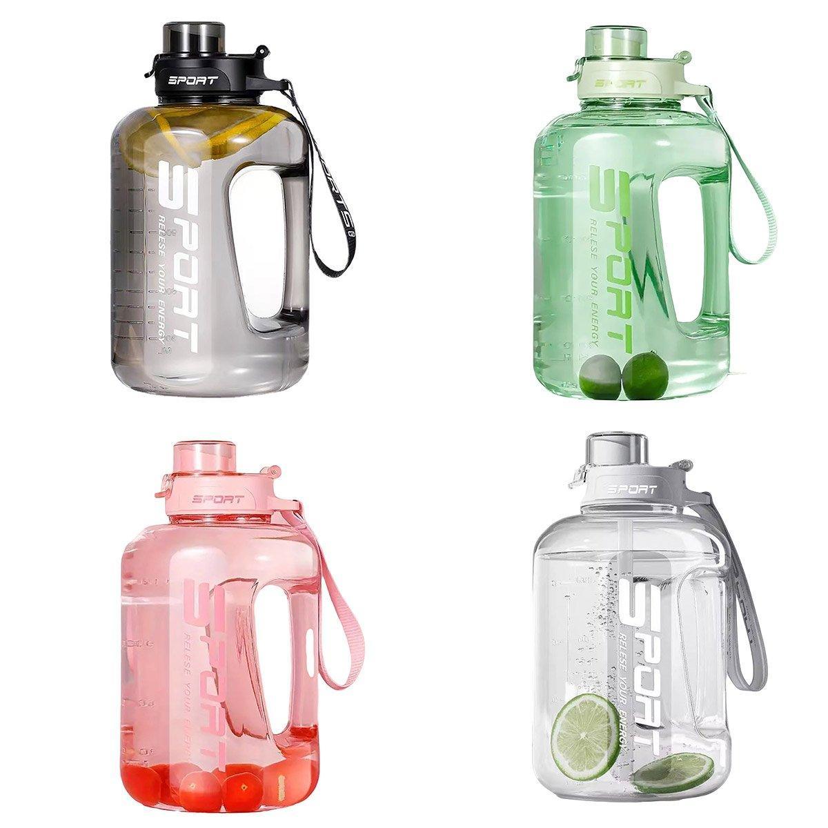 Large Fitness Water Bottle - Black - Image 2