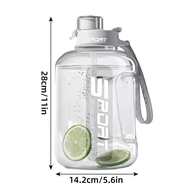 Large Fitness Water Bottle - Black - Image 3