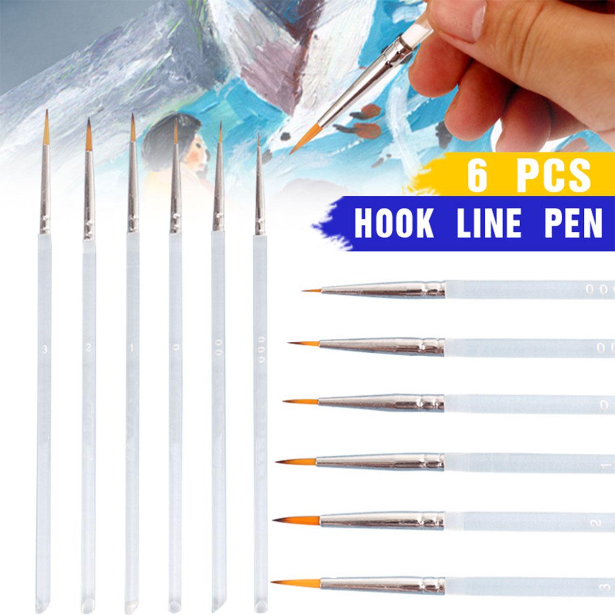 6X Extra Fine Detail Paint Brushes