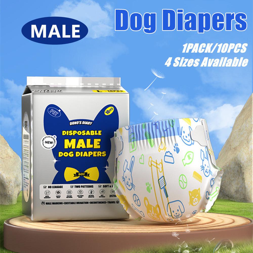 Male Disposable Dog Diapers Leakproof L 63-81cm