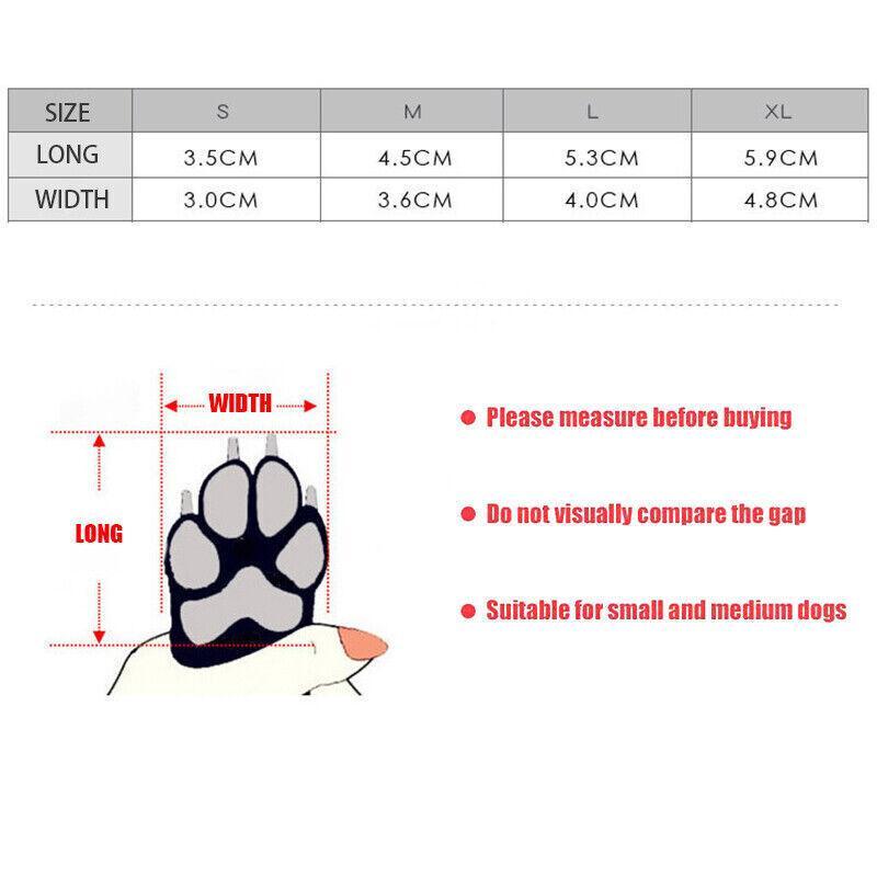 Dog Shoes Red XL 4PCS Anti Slip - Image 3
