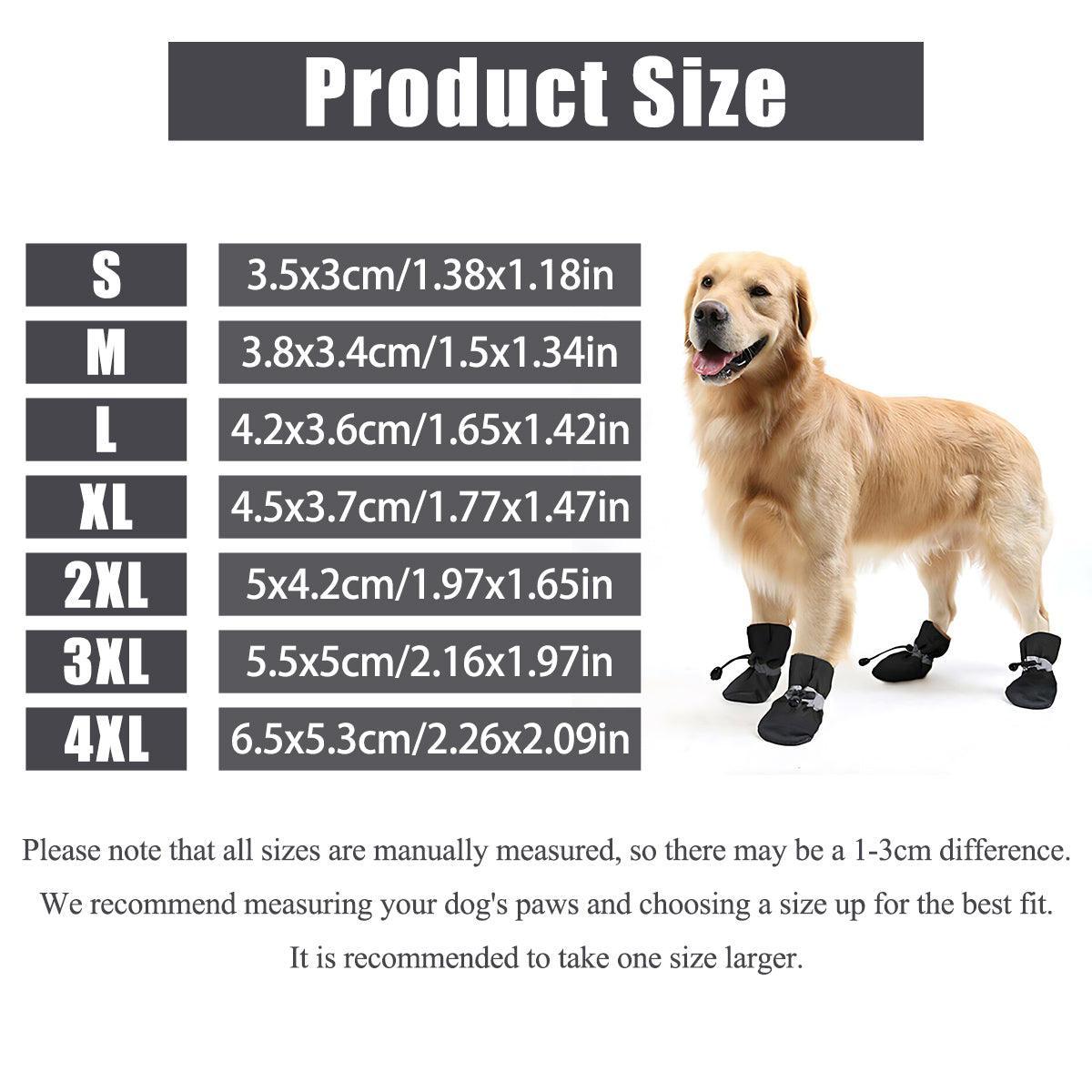 Dog Shoes 4XL 4Pcs Anti Slip - Image 3