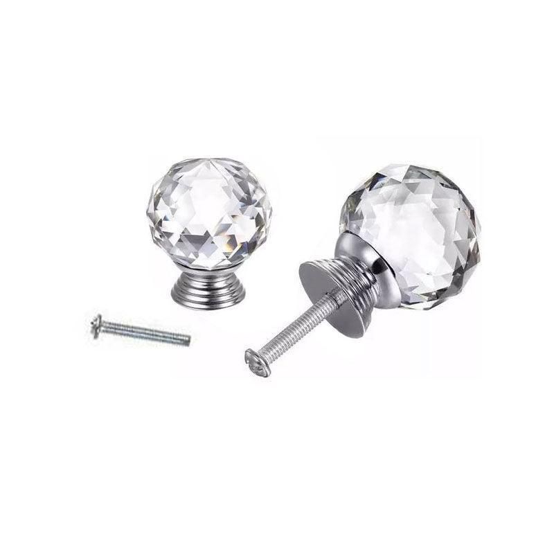 Crystal Glass Cabinet Knobs 40mm 10Pcs
