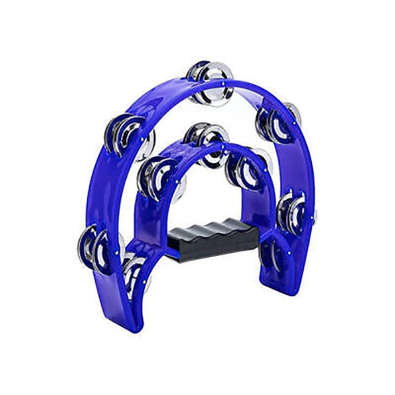 Double Half Moon Tambourine Blue