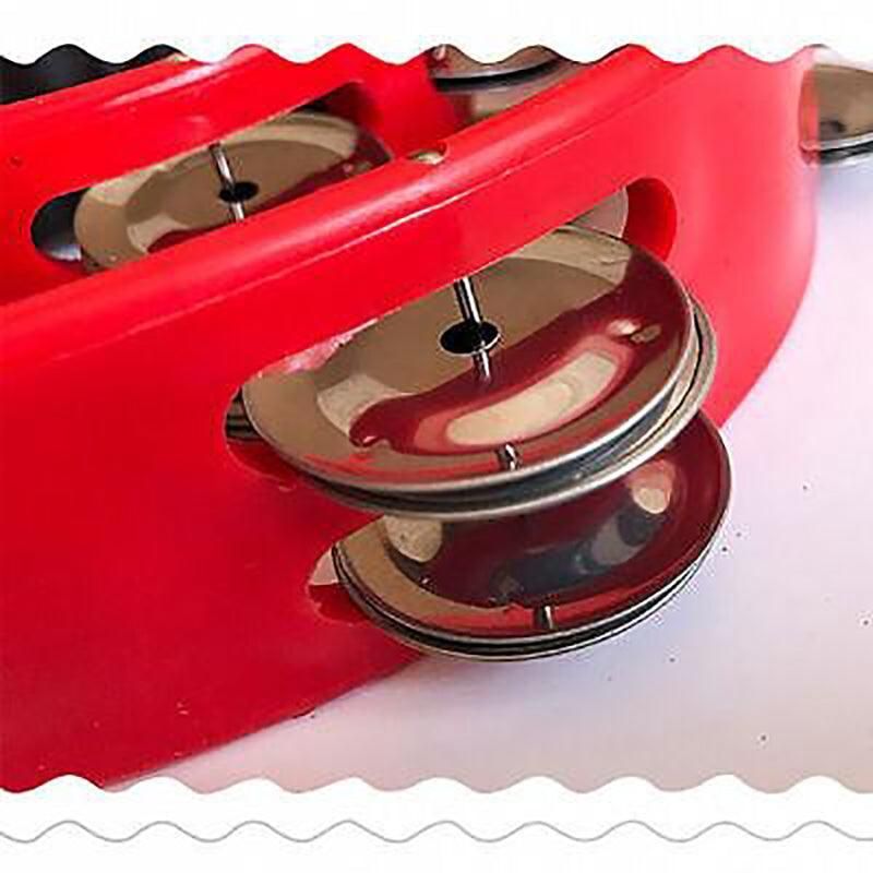 Double Half Moon Tambourine Blue - Image 4