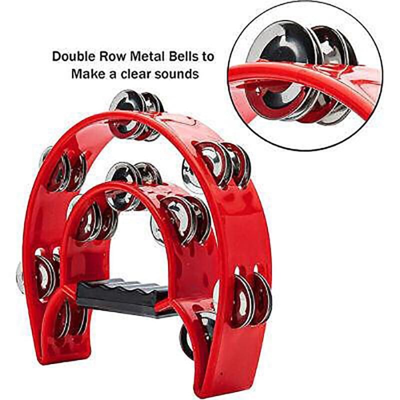 Double Half Moon Tambourine Blue - Image 9