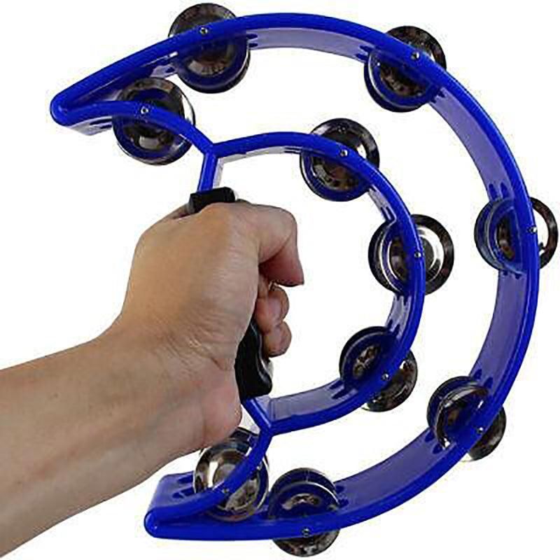 Double Half Moon Tambourine Green - Image 8