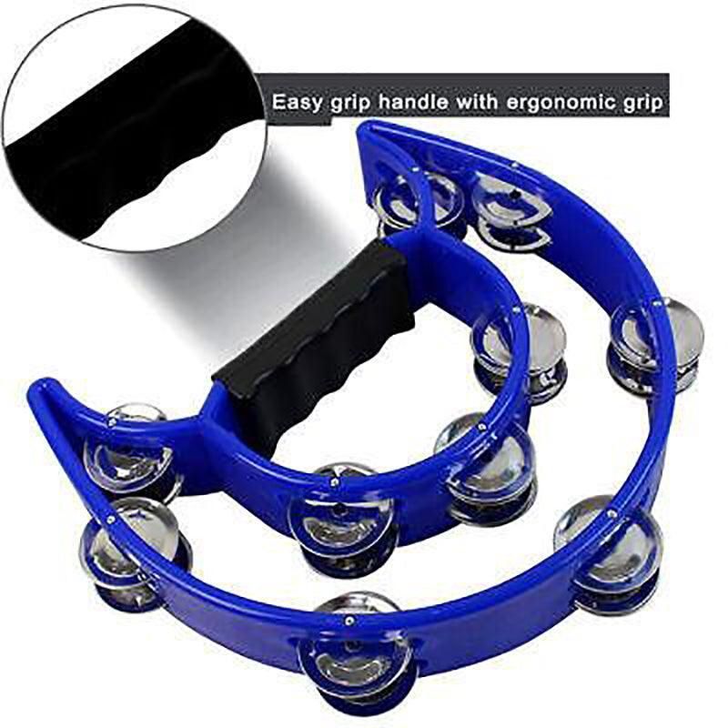 Double Half Moon Tambourine White - Image 12