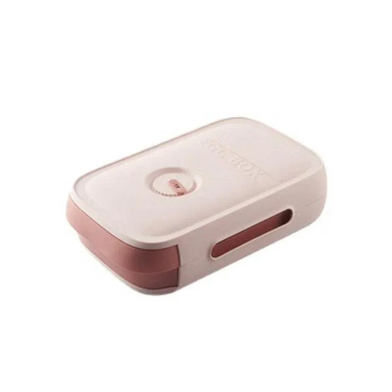 Drawer Type Eggs Tray Storage Box Pink