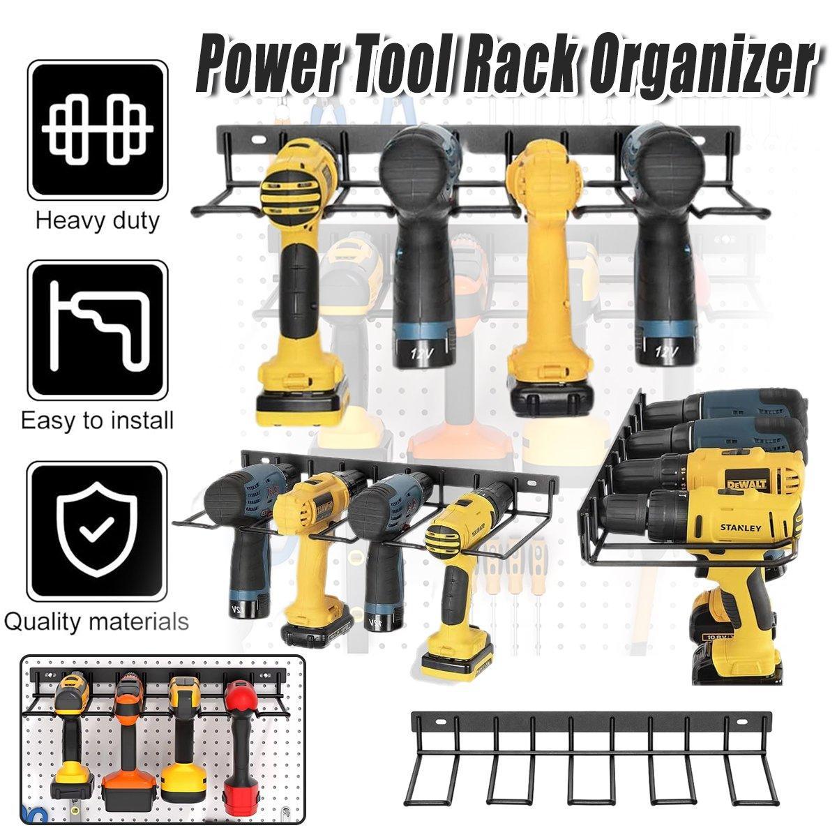 Metal Drill Storage Rack Power Tool Holder