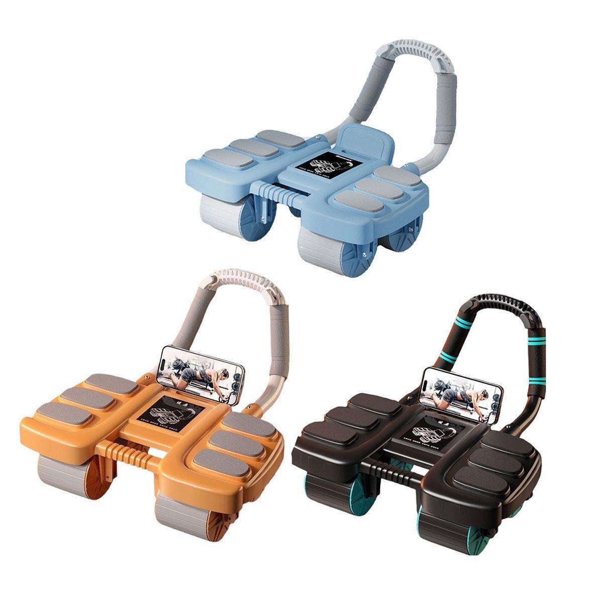 Four Wheel Abdominal Roller Black - Image 2