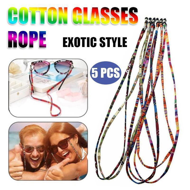 5 PCS Colorful Sunglasses Strap Eyeglass Chain