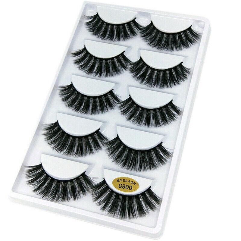 5 Pairs 3D Natural Thick False Eyelashes G800 - Image 3