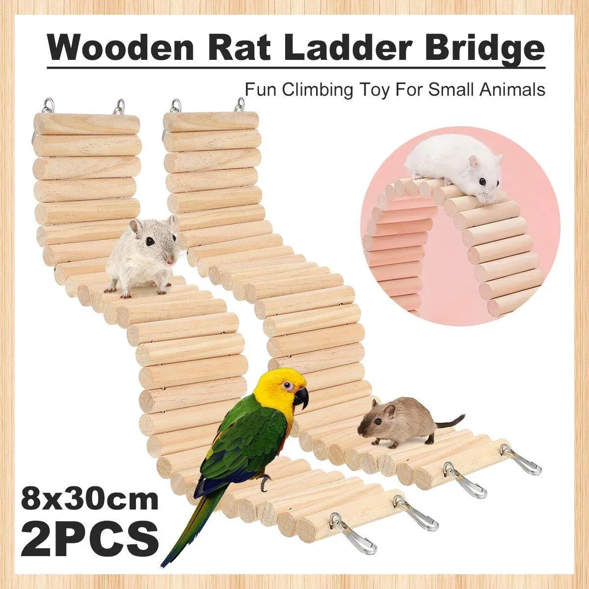 Wooden Hamster Toy Furniture Climbing