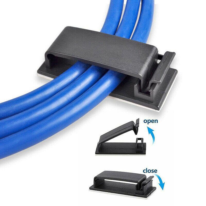 Adhesive Cable Clips Management Clamp Organiser - Image 3