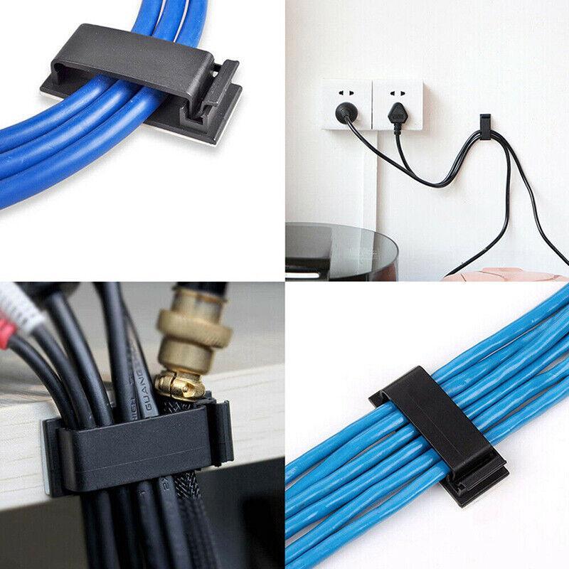 Adhesive Cable Clips Management Clamp Organiser - Image 4