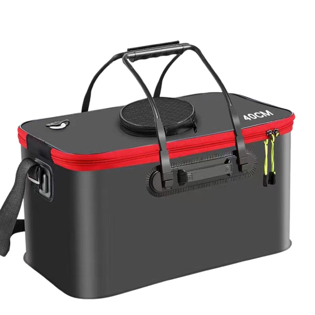 Portable Folding EVA Fishing Bucket Orange 50cm - Image 13