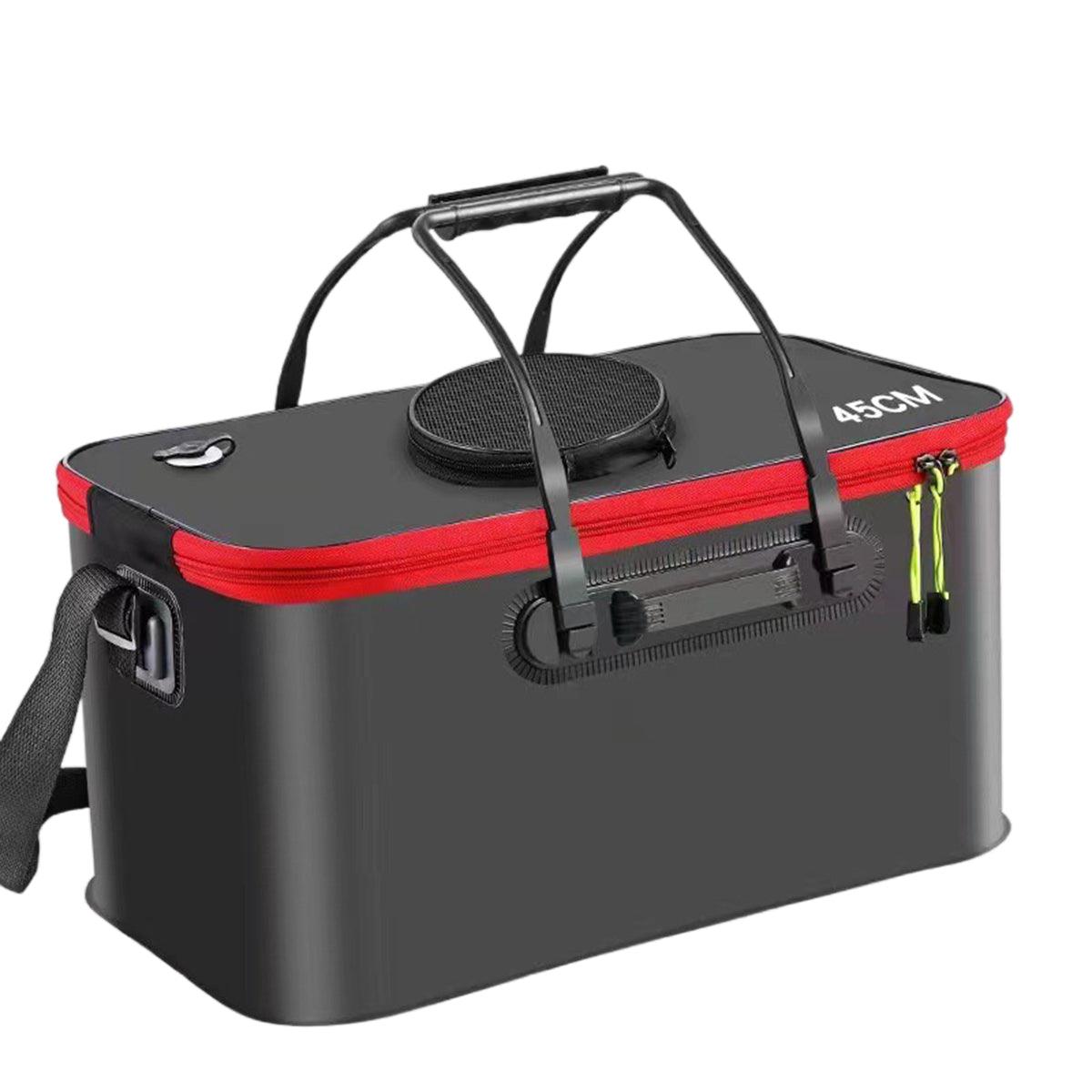 Portable Folding EVA Fishing Bucket Orange 50cm - Image 14