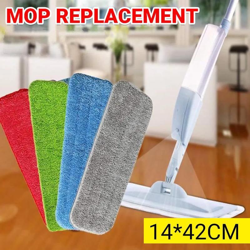 Replacement Microfiber Flat Mop Head Blue