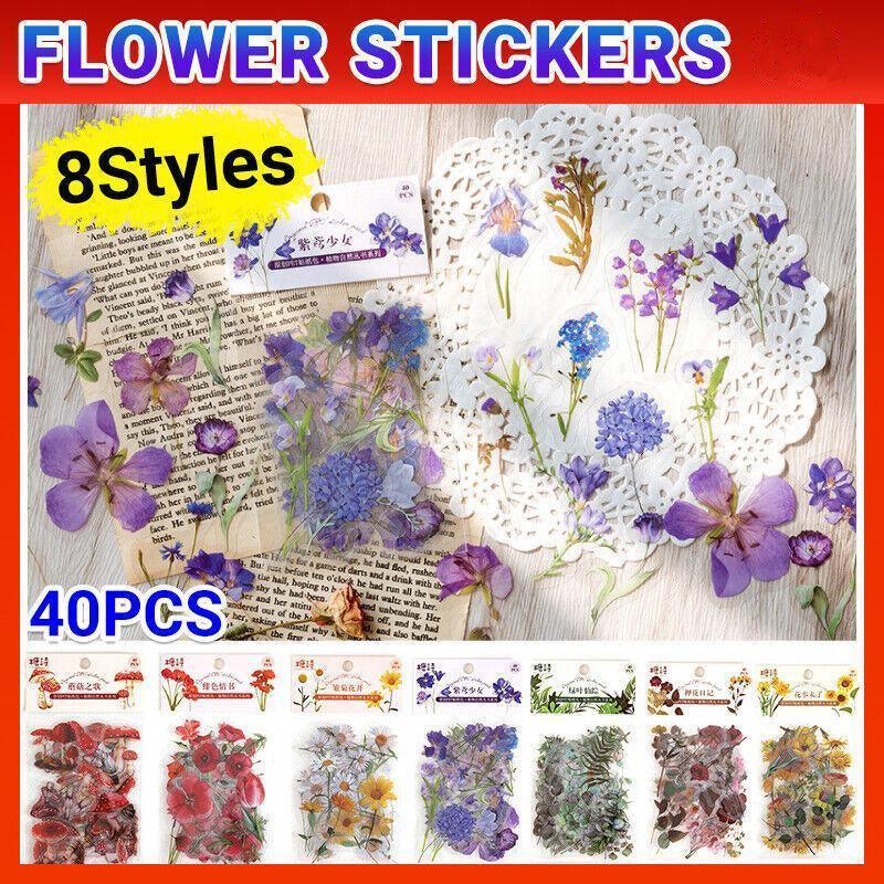 Scrapbooking Flower Stickers A