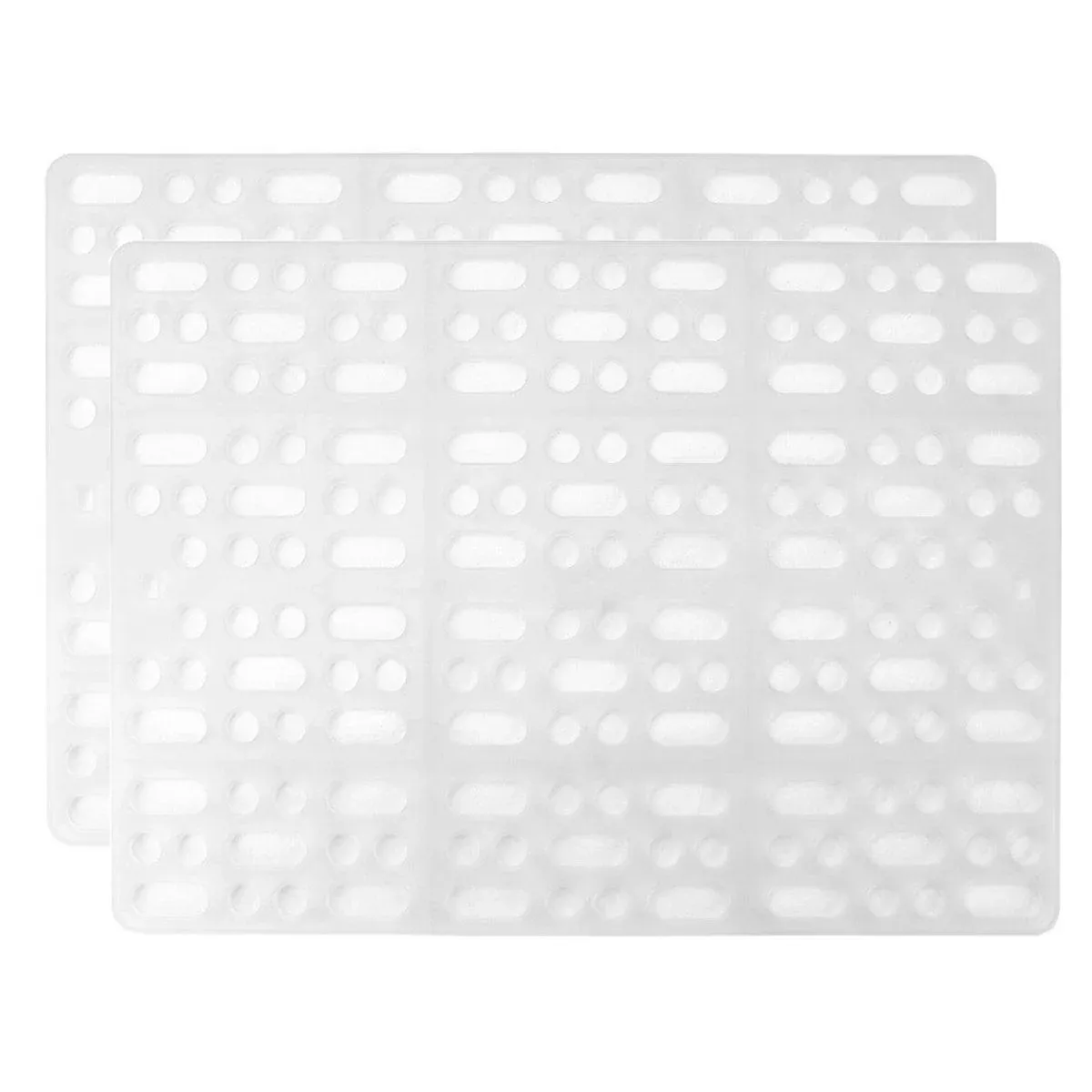 2pcs Rabbit Foot Mat White