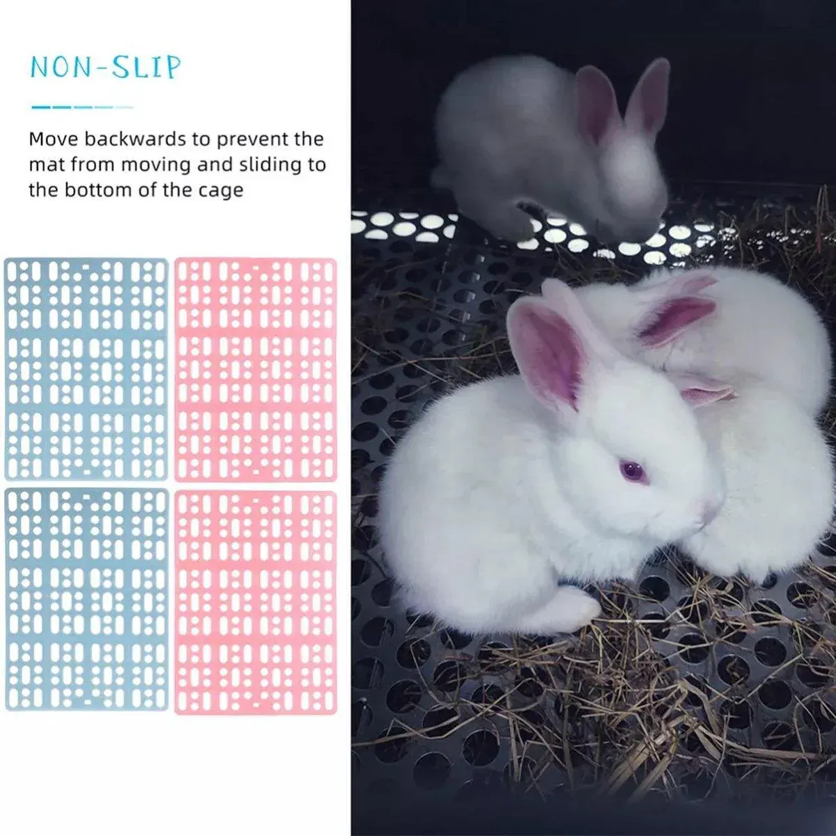 2pcs Rabbit Foot Mat White - Image 6