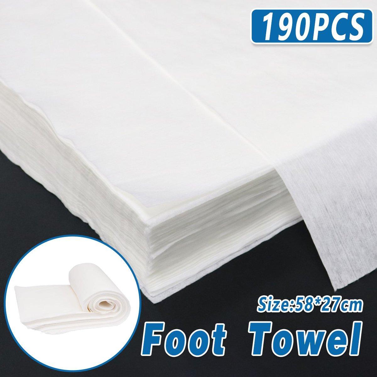 190pcs Disposable Foot Towels for Spa Massage