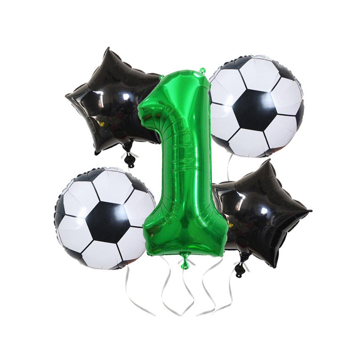 32 Inch Green Soccer Balloons 5 Pieces Set 1 - Image 6